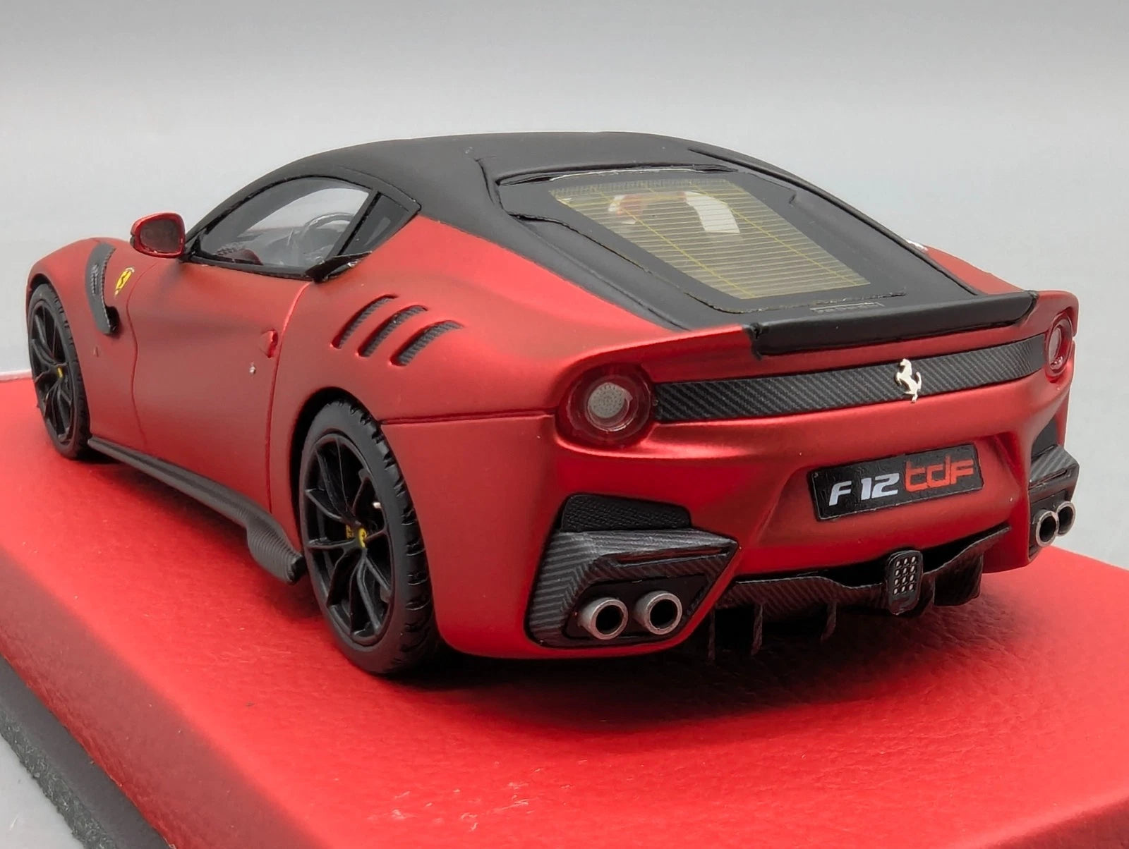 Modellautos 1:43 BBR Concept43 Ferrari F12 TdF Rosso Magma Matt 04/10 mit OVP