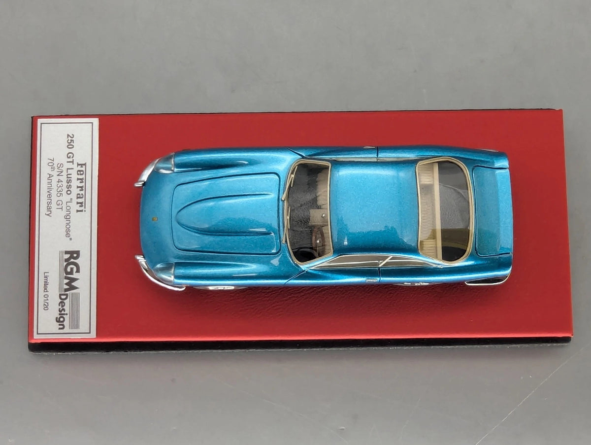 Modellautos 1:43 BBR RGM Ferrari 250 GT Lusso Longnose S/N 4335 Ltd 01/20 in OVP