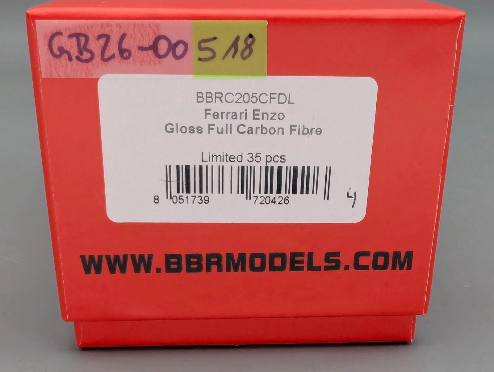 Modellautos 1:43 BBR Deluxe Ferrari Enzo Gloss Full Carbon Fibre Ltd 04/35 OVP