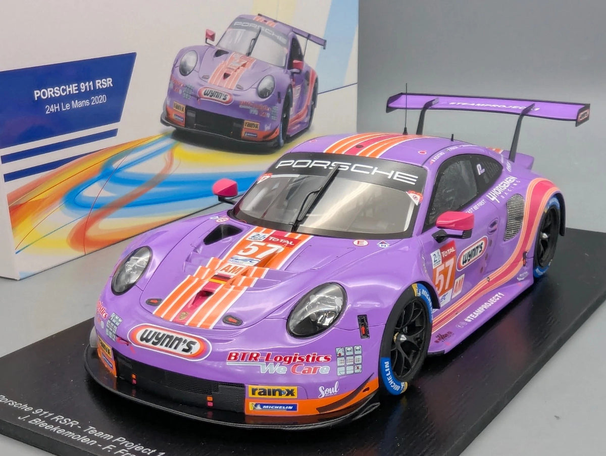 Modellautos 1:18 Spark Porsche 911 RSR 24h Le Mans 2020 #57 mit OVP