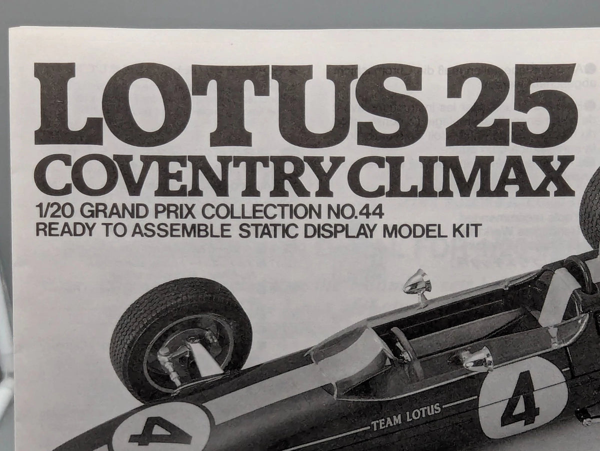 Modellautos Bausatz 1:20 Tamiya Lotus 25 Coventry Climax mit OVP
