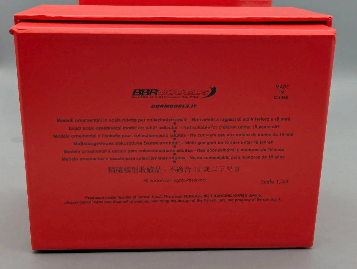 Modellautos 1:43 BBR Ferrari 250 GT Pininfarina Coupe S/N 1987 GT 08/10 mit OVP