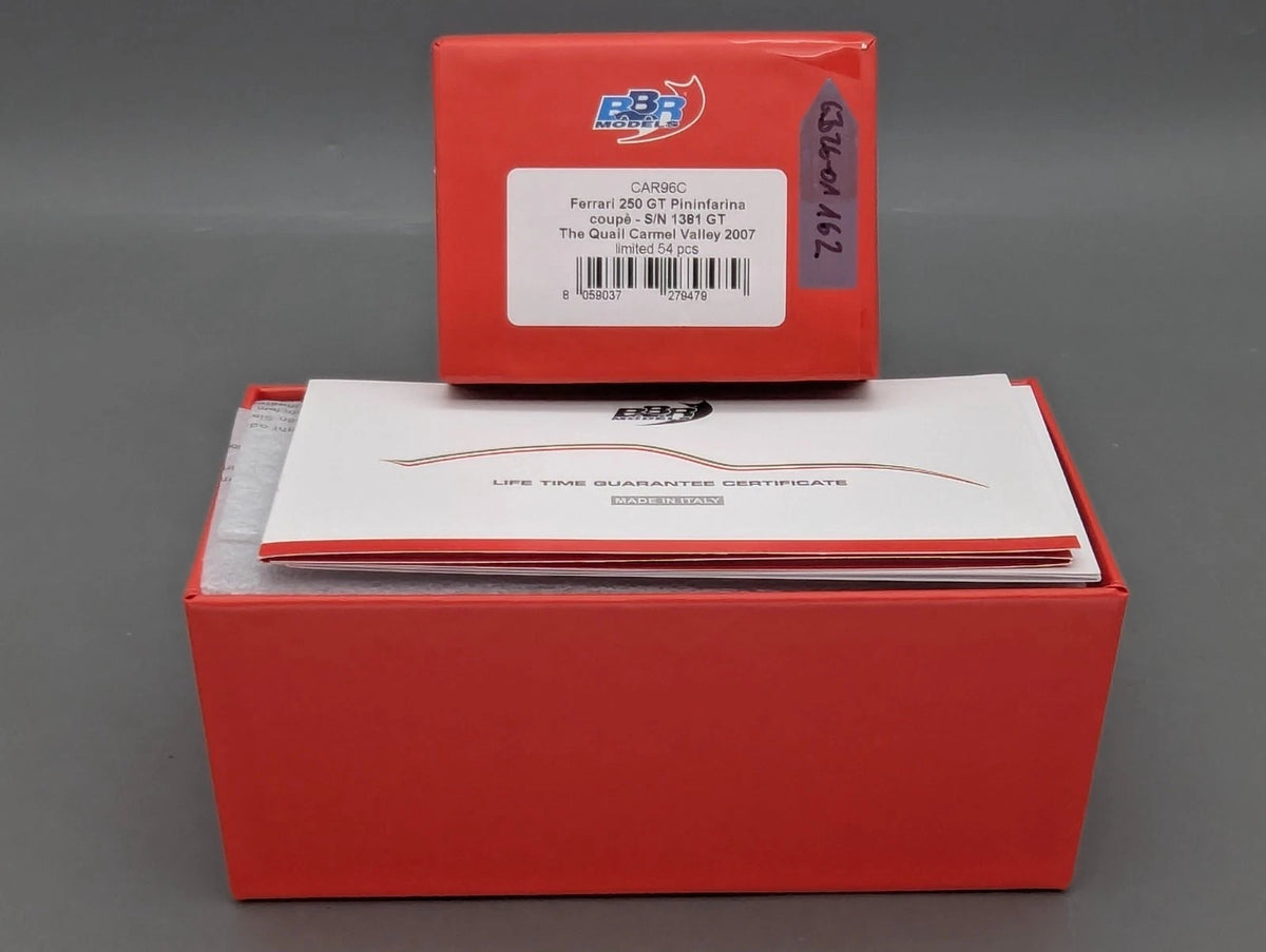 Modellautos 1:43 BBR Ferrari 250 GT Pininfarina Coupe Version 2007 01/54 OVP