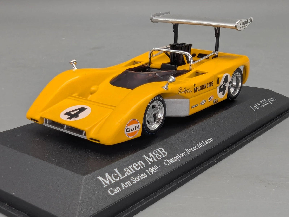 Modellautos 1:43 Minichamps McLaren M8B Can Am Series 1969 Champion #4 mit OVP