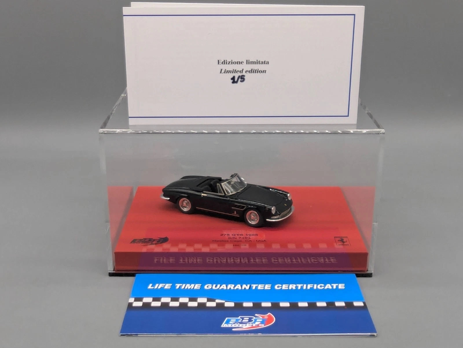 Modellautos 1:43 BBR Ferrari 275 GTS 1965 Nicolas Cage Personal Car  01/05 OVP