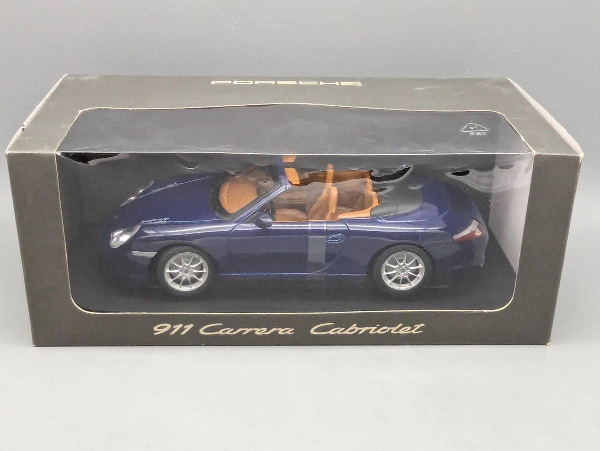 Modellautos 1:18 Spark Porsche 911 Carrera Cabriolet Blau WAP Dealer OVP