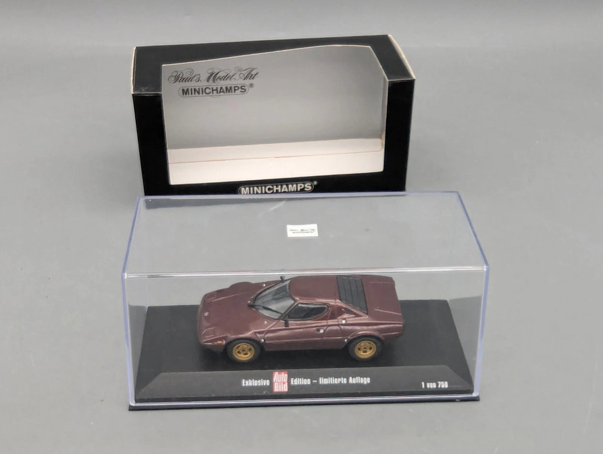 Modellautos 1:43 Minichamps Lancia Stratos Autobild Edition mit OVP