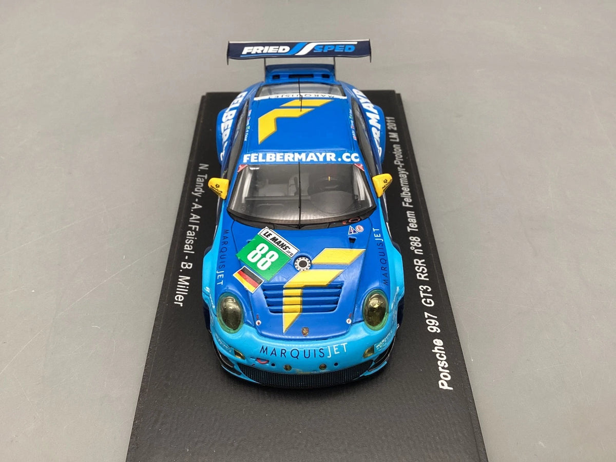 Modellautos 1:43 Spark Porsche 997 GT3 RSR Le Mans 2011 #88 mit OVP