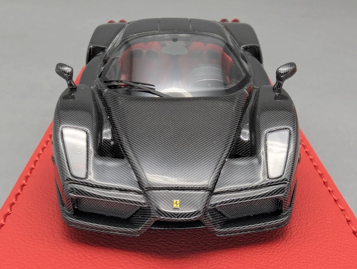 Modellautos 1:43 BBR Deluxe Ferrari Enzo Gloss Full Carbon Fibre Ltd 04/35 OVP