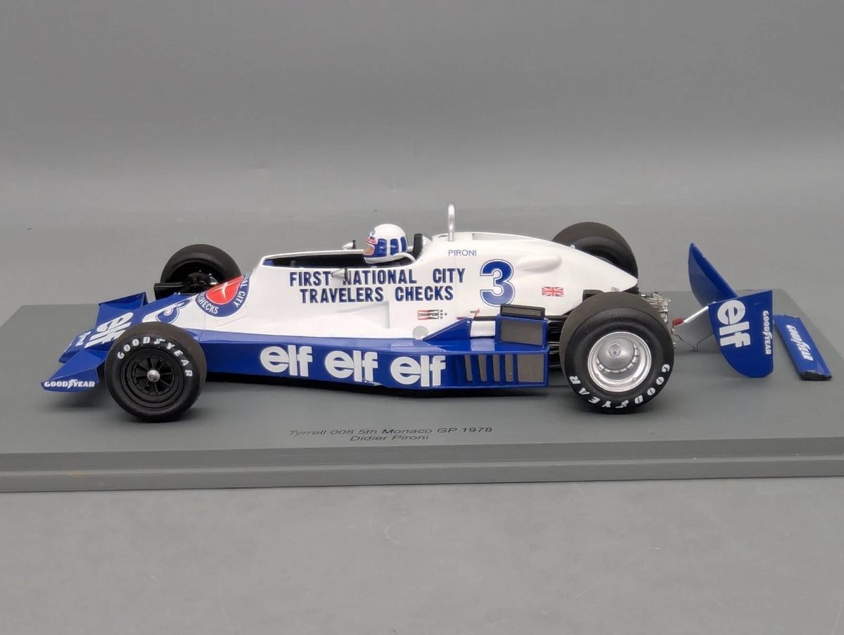 Modellautos 1:18 Spark 18S721 Tyrrell 008 Monaco GP '78 #3 Pironi BESCHÄDIGT OVP