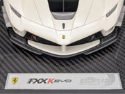 Modellautos 1:12 BBR Ferrari FXX-K EVO Met Italian White Ltd 01/01 Vitrine OVP