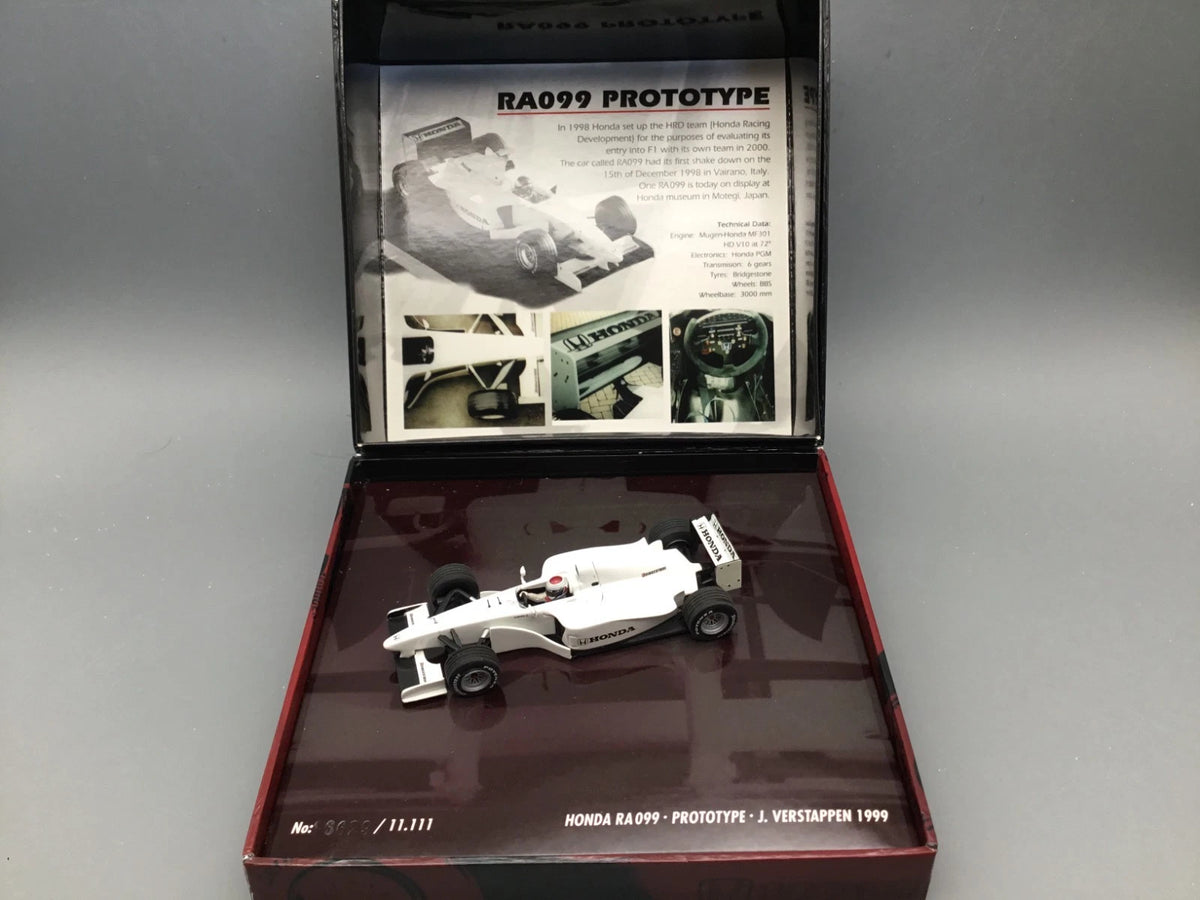 Modellautos 1:43 Minichamps Honda RA 099 Prototype J. Verstappen 1999 mit OVP