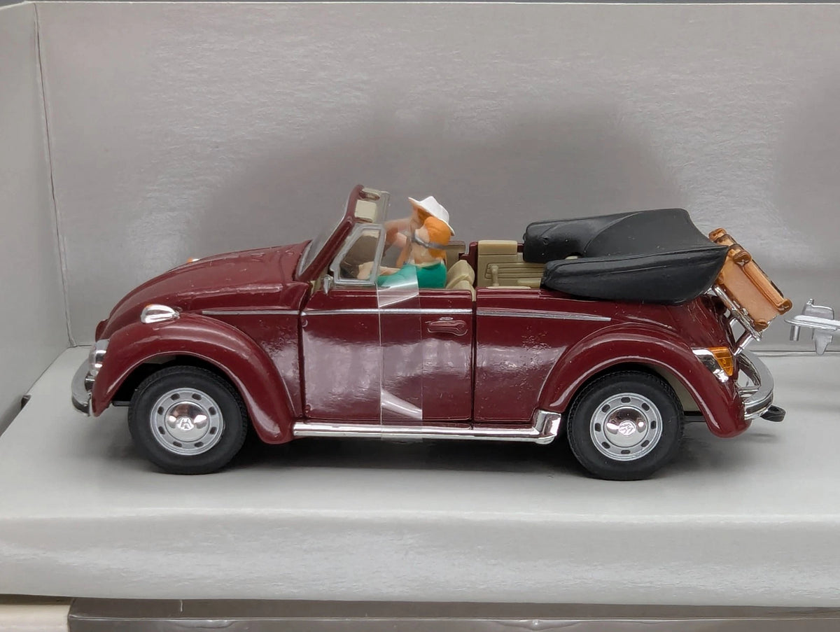 Modellautos 1:72 Schuco VW Käfer Cabrio mit Wohn Anhänger 2-tlg Set Dealer OVP
