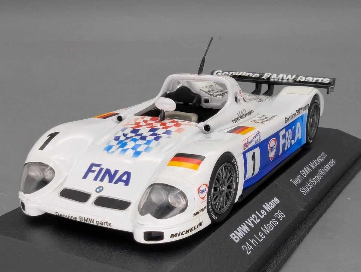 Modellautos 1:43 Minichamps BMW V12 Le Mans #1 Stuck/Soper/Kristensen Dealer OVP