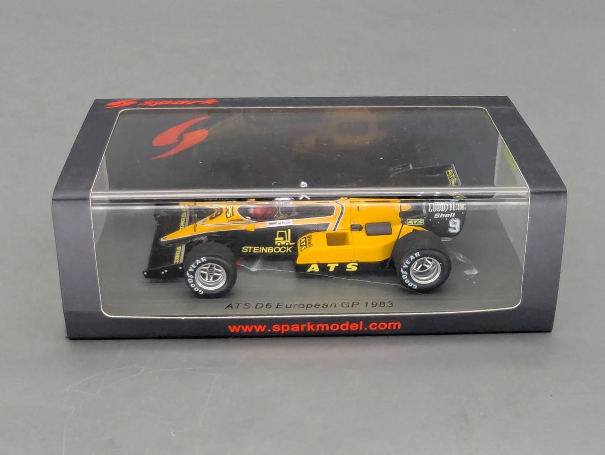Modellautos 1:43 Spark S3922 ATS D6 European GP 1983 #9 M. Winkelhock OVP