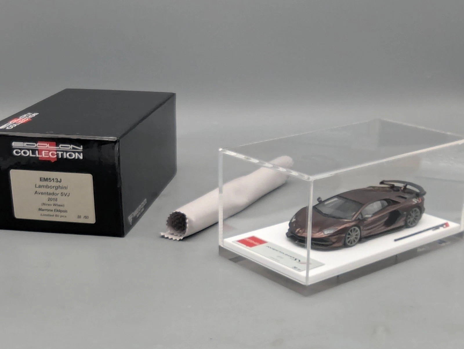 Eidolon Make Up 1:43 Lamborghini Aventador SVJ 2018 Marrone Eklip. Ltd 38/50 OVP