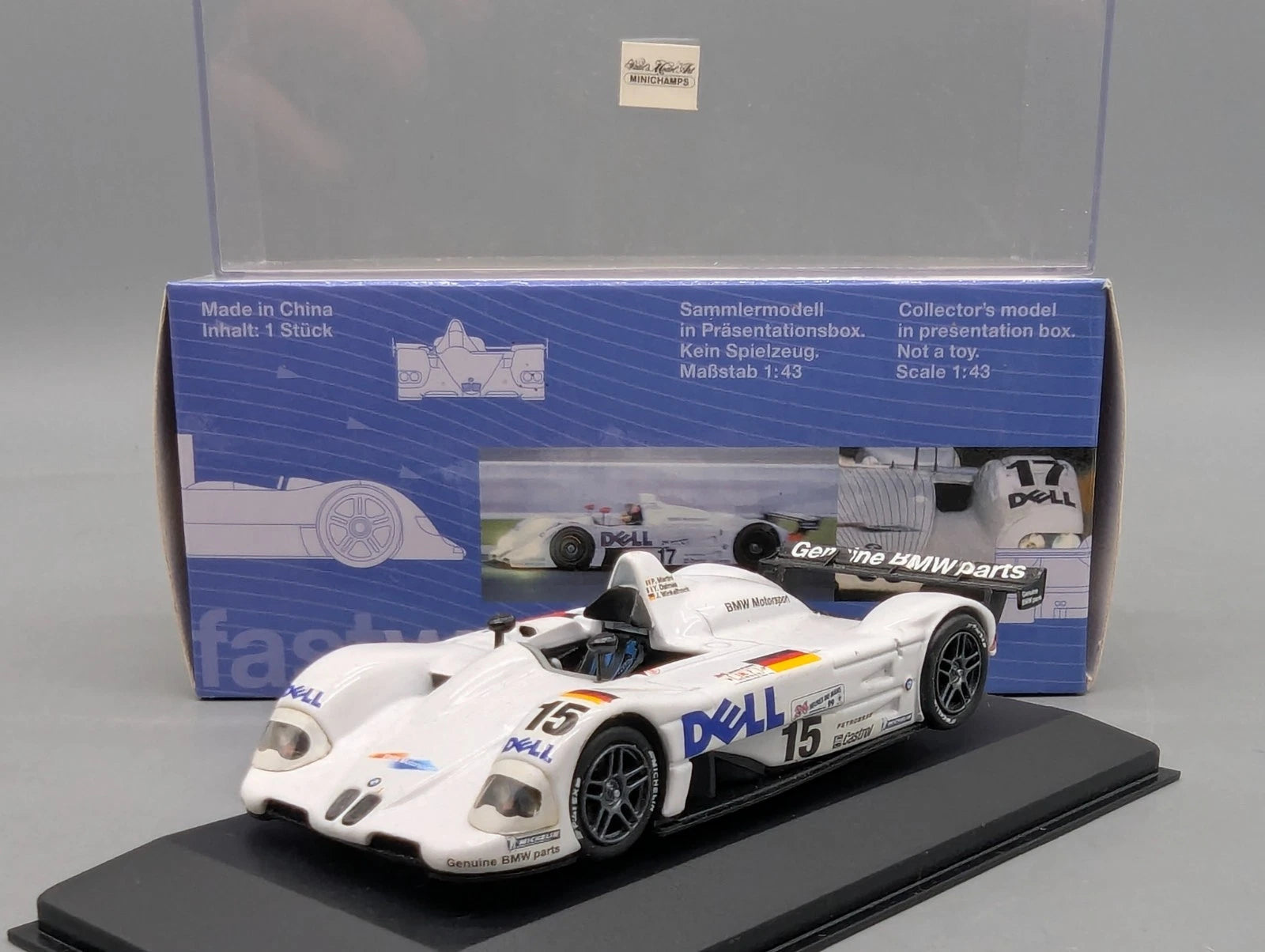 Modellautos 1:43 Minichamps BMW V12 LMR 24h Le Mans 1999 WINNER #15 Winkelhock