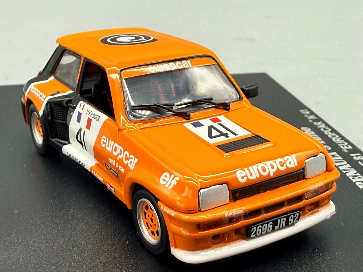 Modellautos 1:43 Universal Hobbies Renault 5 Turbo Coupe Europe 81 #41 + Vitrine