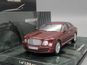 Modellautos 1:43 Minichamps Bentley Mulsanne 2010 Rot Red Metallic mit OVP