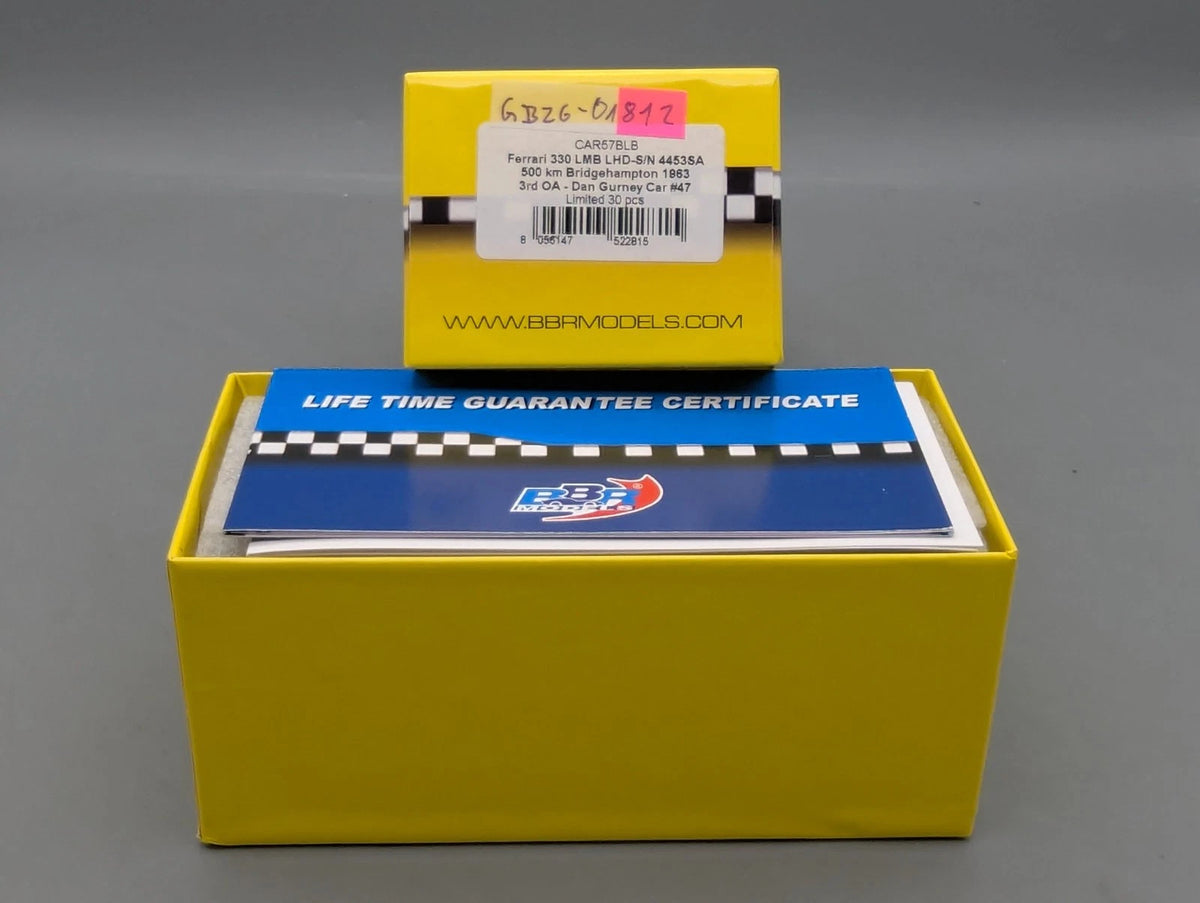 Modellautos 1:43 BBR RGM Ferrari 330 LMB LHD S/N 4453 SA #47 Ltd 09/30 OVP