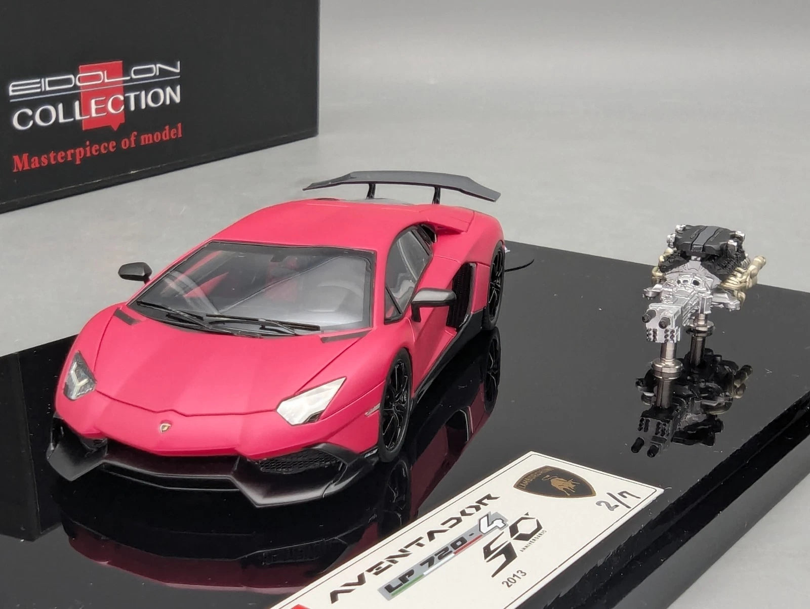 Eidolon Make Up 1:43 Lamborghini Aventador LP720-4 2013 Ltd 2/7 Engine Set OVP