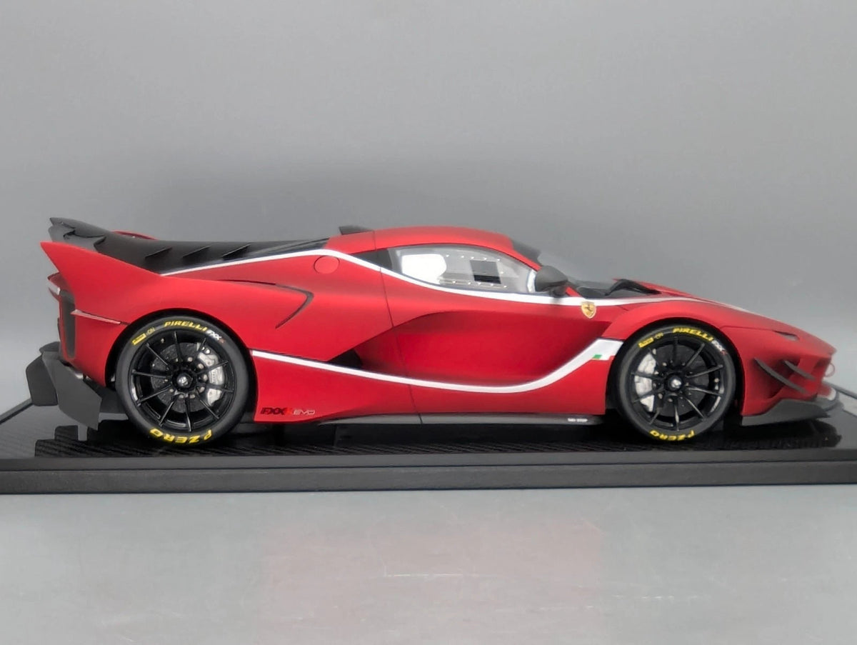 Modellautos 1:12 BBR Ferrari FXX-K EVO Soft Red Unikat Ltd 01/01 mit Vitrine OVP
