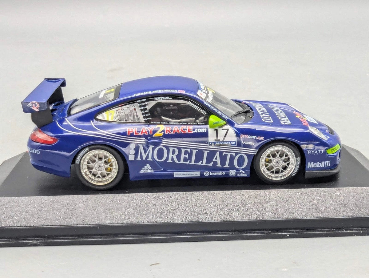 Modellautos 1:43 Minichamps Porsche 911 GT3 Cup 2006 #17 mit WAP Dealer OVP