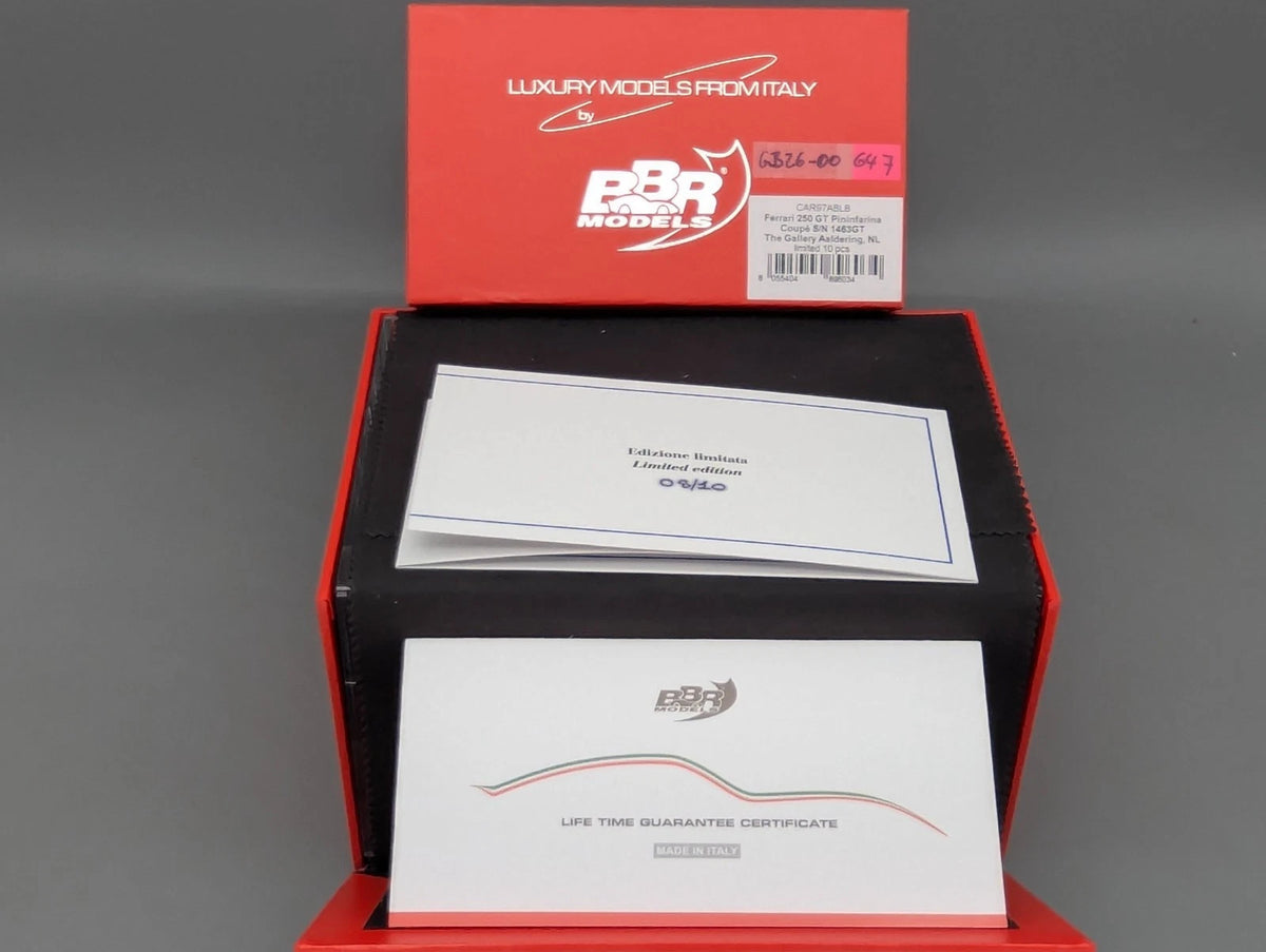Modellautos 1:43 BBR Ferrari 250 GT Pininfarina Coupe Ltd 08/10 OVP