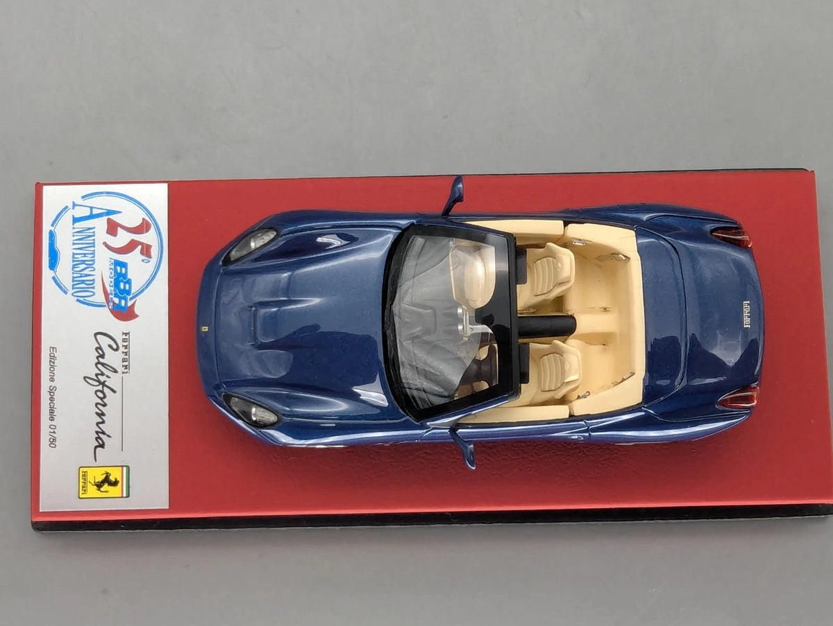 Modellautos 1:43 BBR Ferrari California 2008 Ltd 01/50 mit Vitrine + OVP