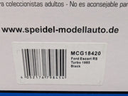 Modellautos 1:18 MCG Modelcar Group 18420 Ford Escort RS Turbo 1985 Black OVP