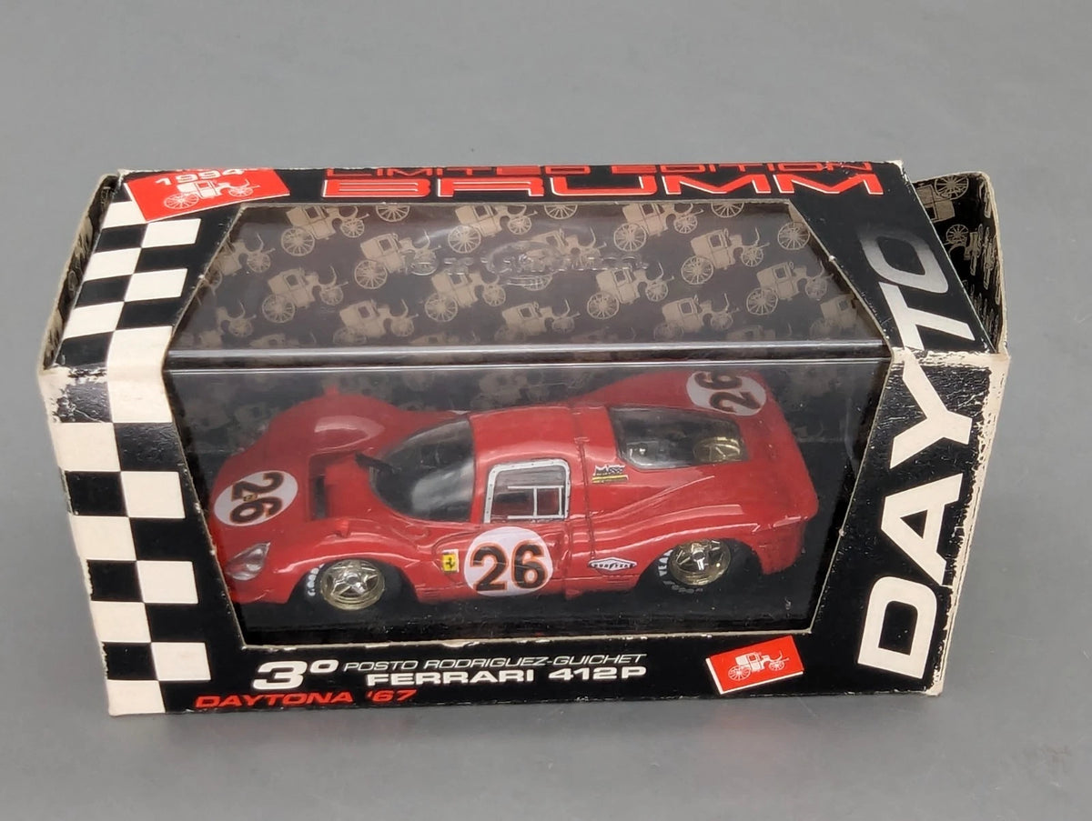 Modellautos 1:43 Brumm Ferrari 412P Coupe Daytona 1967 #26 mit OVP