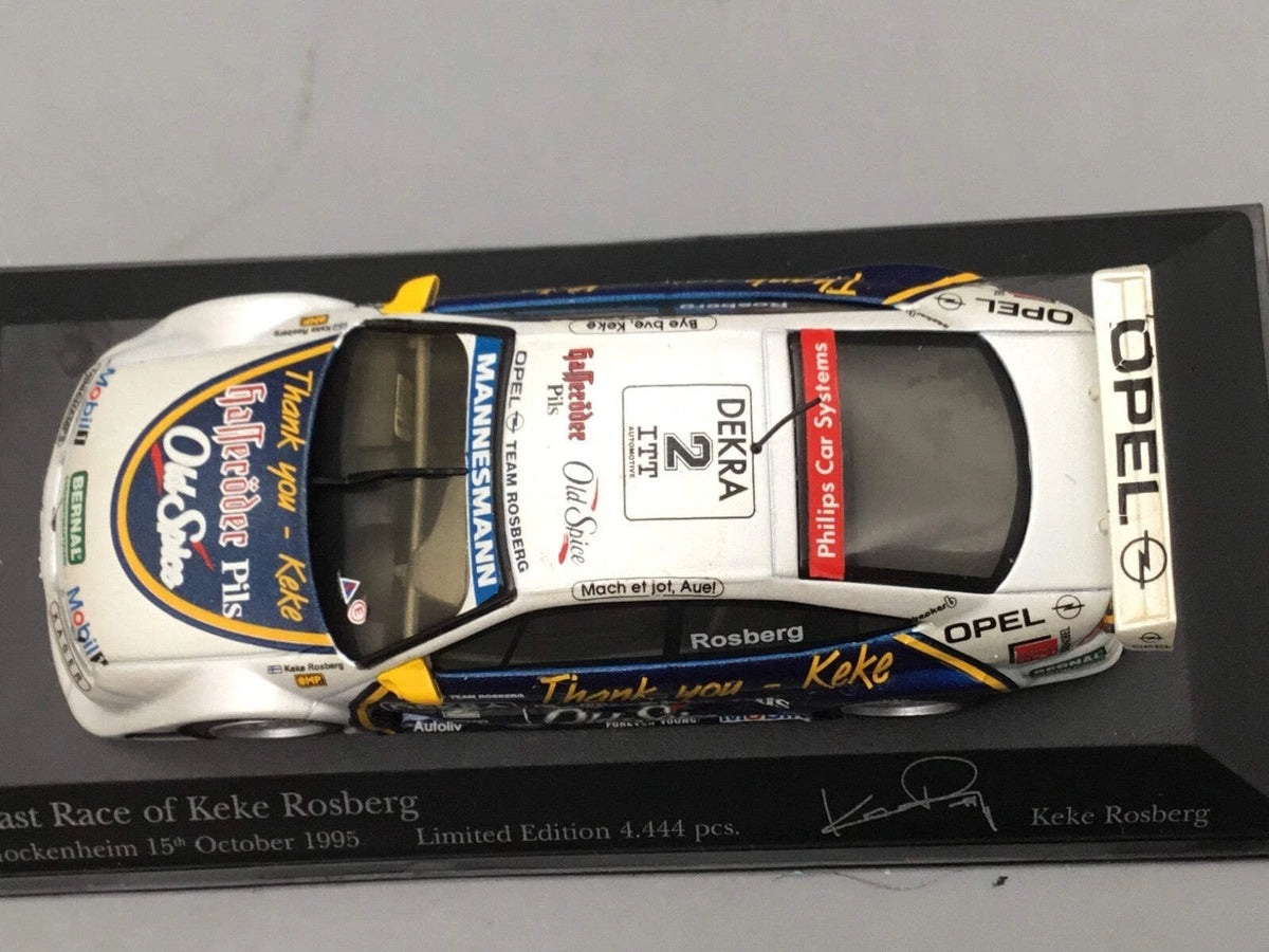 Modellautos 1:43 Minichamps Opel Calibra Bye Bye Keke Rosberg #2 1995 OVP
