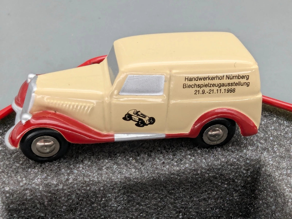 Modellautos 1:90 Schuco Piccolo Mercedes 170V Handwerkerhof Nürnberg 1998 OVP
