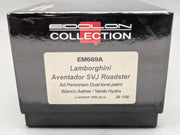 Eidolon Make Up 1:43 Lamborghini Aventador SVJ Roadster Weiß Grün Ltd 39/100 OVP