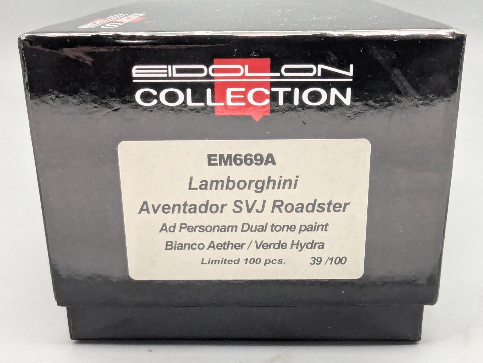 Eidolon Make Up 1:43 Lamborghini Aventador SVJ Roadster Weiß Grün Ltd 39/100 OVP