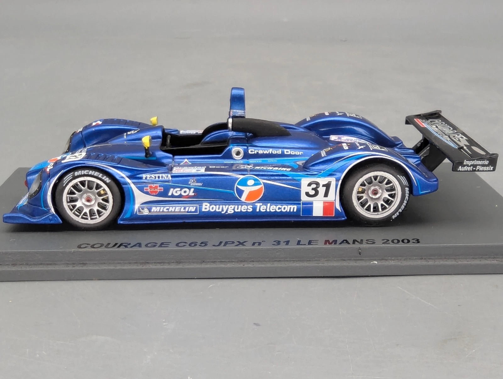 Modellautos 1:43 Spark Courage C65 JPX 24h Le Mans 2003 #31 mit OVP