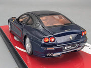 Modellautos 1:43 BBR Ferrari 612 Scaglietti Sessanta 2007 Blau und Grau mit OVP