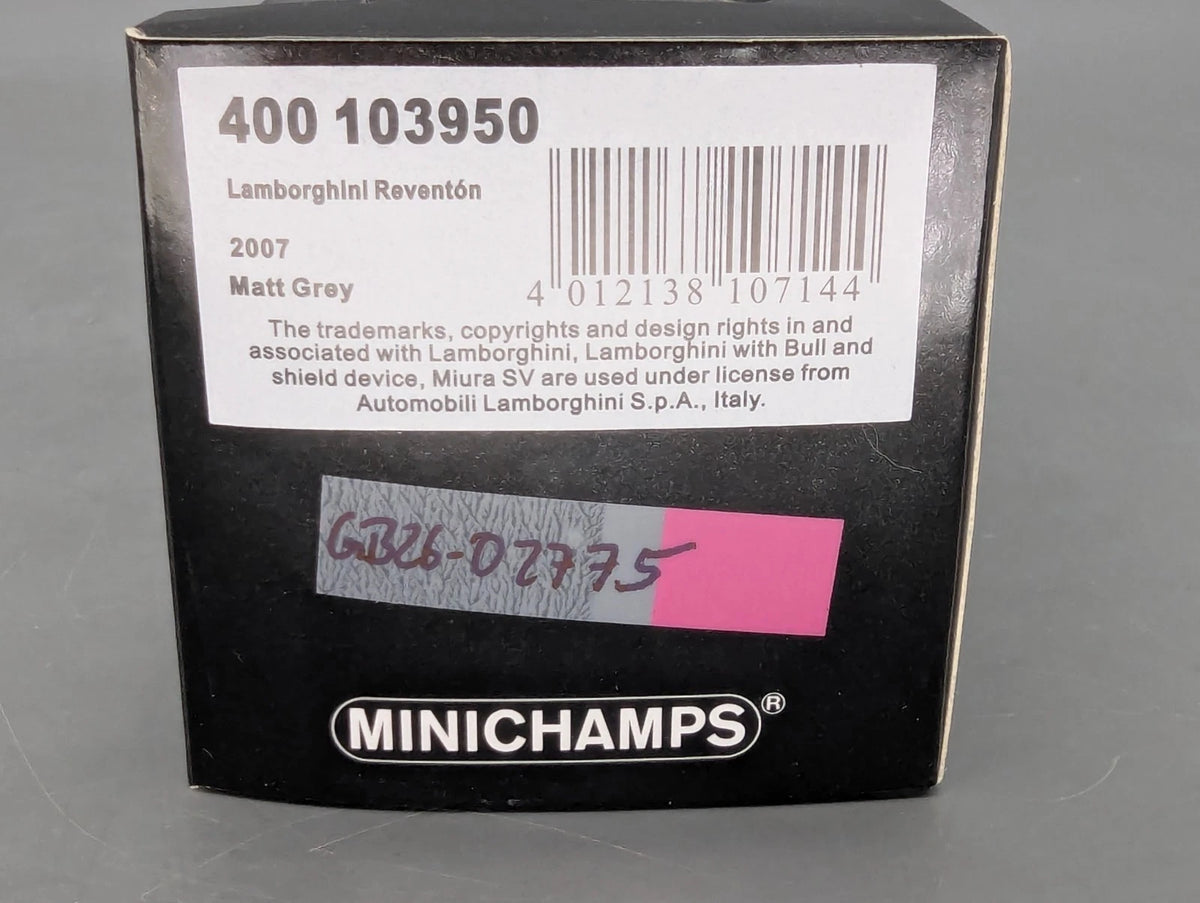 Modellautos 1:43 Minichamps Lamborghini Reventon 2007 Matt Grey Grau mit OVP