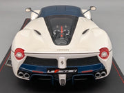 Modellautos 1:18 BBR Ferrari LaFerrari Italian White Ltd 12/20 mit Vitrine OVP