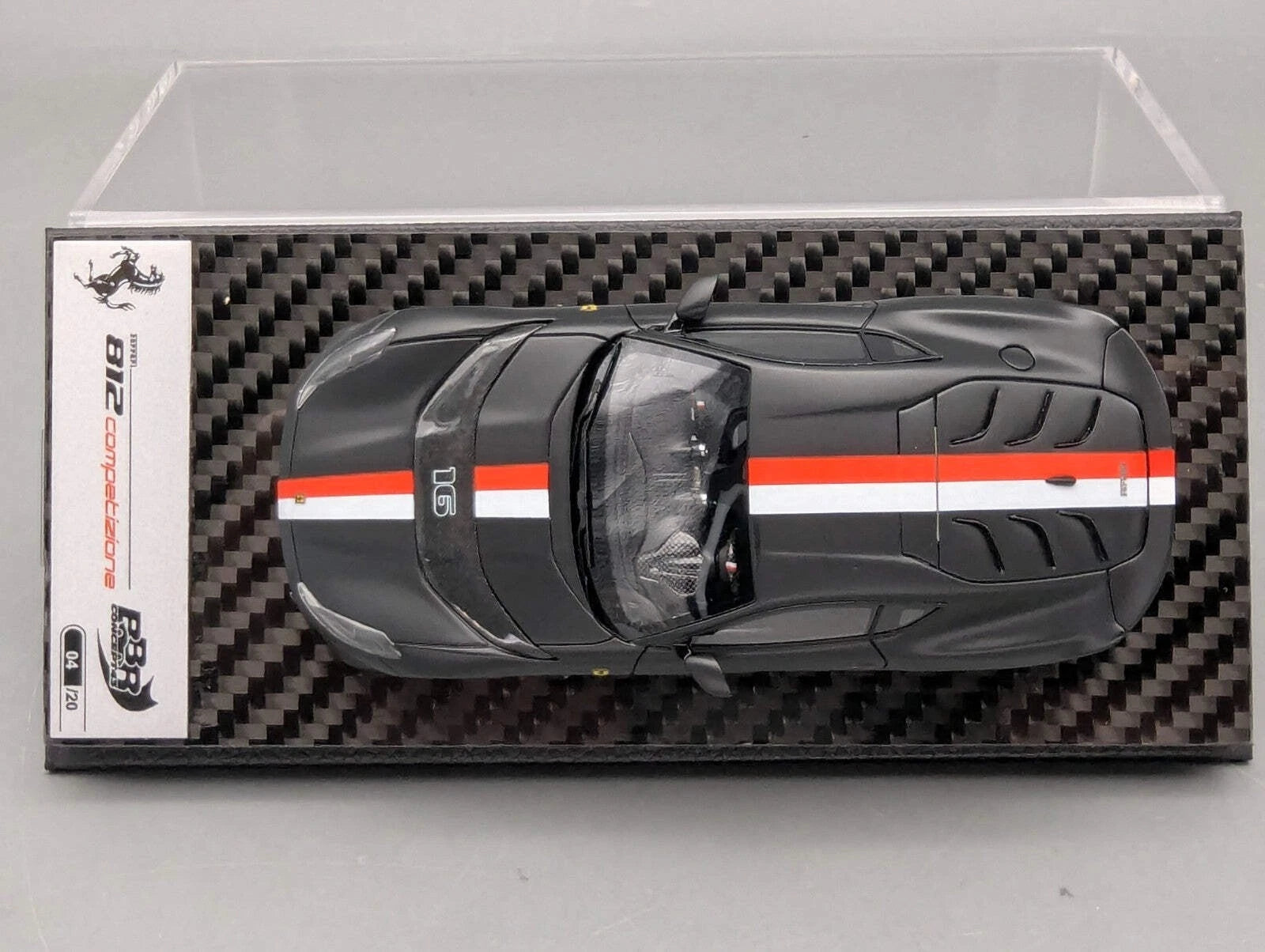 Modellautos 1:43 BBR Concept43 Ferrari 812 Competizione Nero Ltd 04/20 mit OVP
