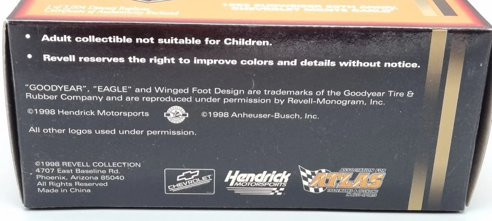 Modellautos Nascar 1:43 Revell Chevrolet Monte Carlo 50 years Budweiser 1998 OVP