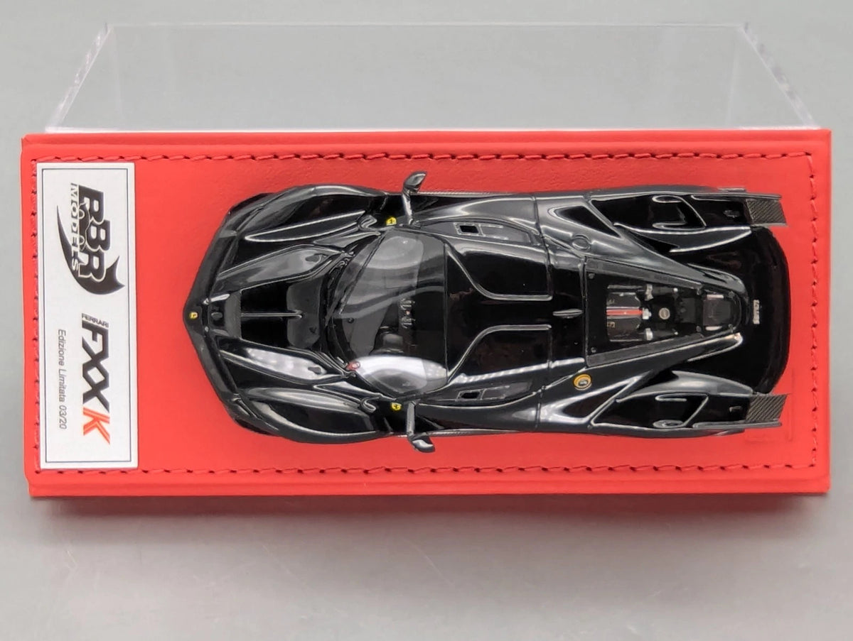 Modellautos 1:43 BBR Deluxe Calsito Ferrari FXX-K Gloss Black Ltd 03/20 OVP