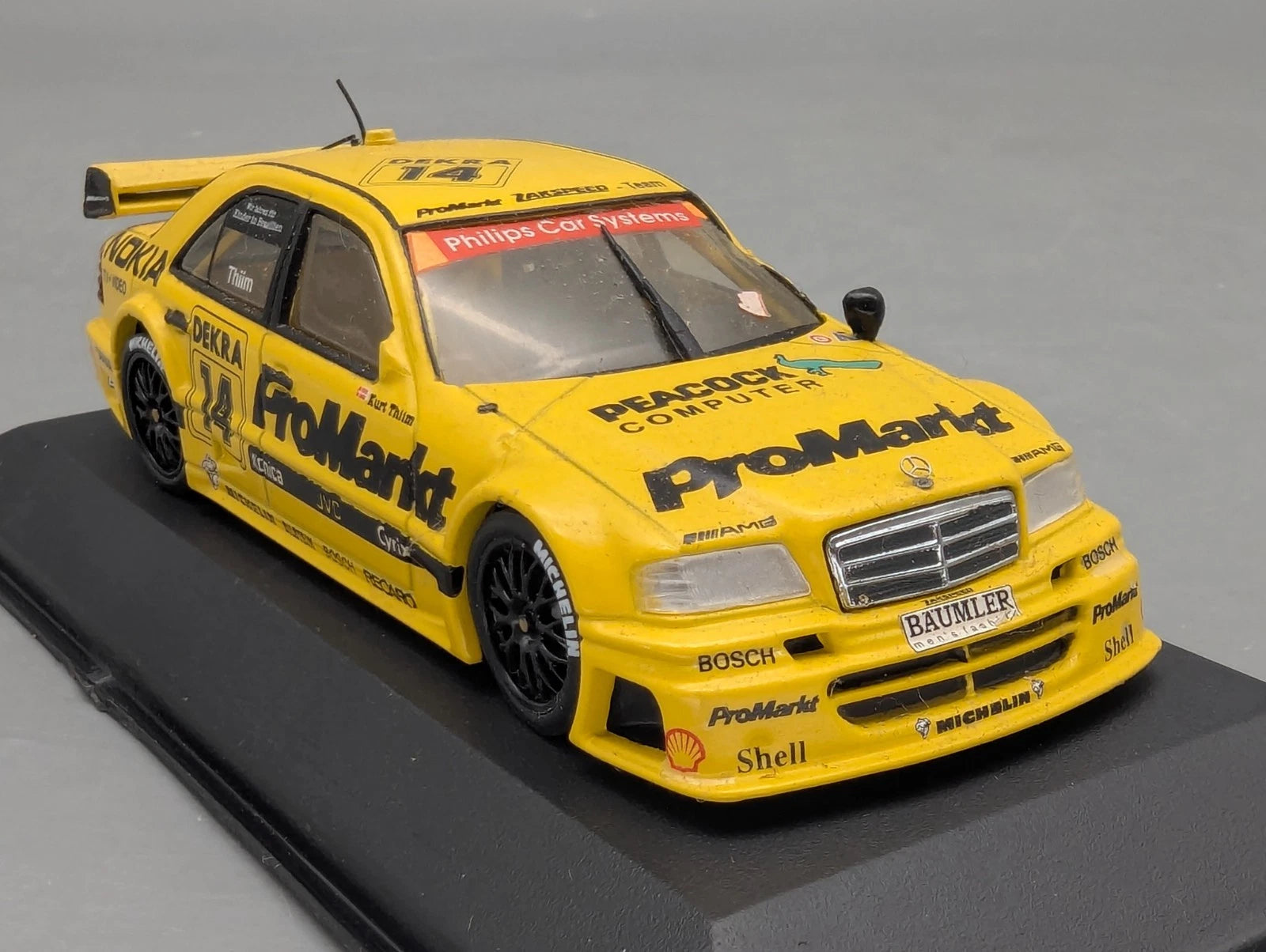 Modellautos 1:43 Minichamps AMG Mercedes C Klasse ITC 1995 #14 K. Thiim mit OVP