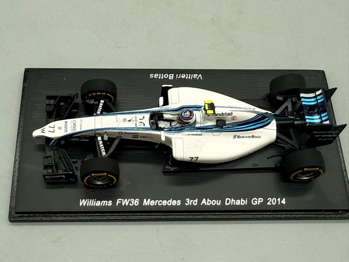 Modellautos 1:43 Spark Williams FW36 Mercedes 3rd Abou Dhabi GP 2014 mit OVP