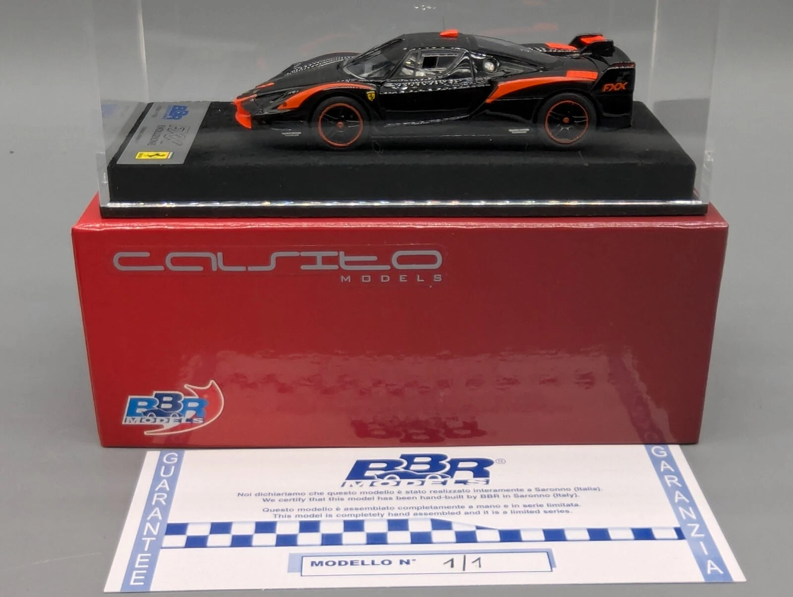 Modellautos 1:43 BBR CALSITO Ferrari FXX EVO 2008 1/1 OVP