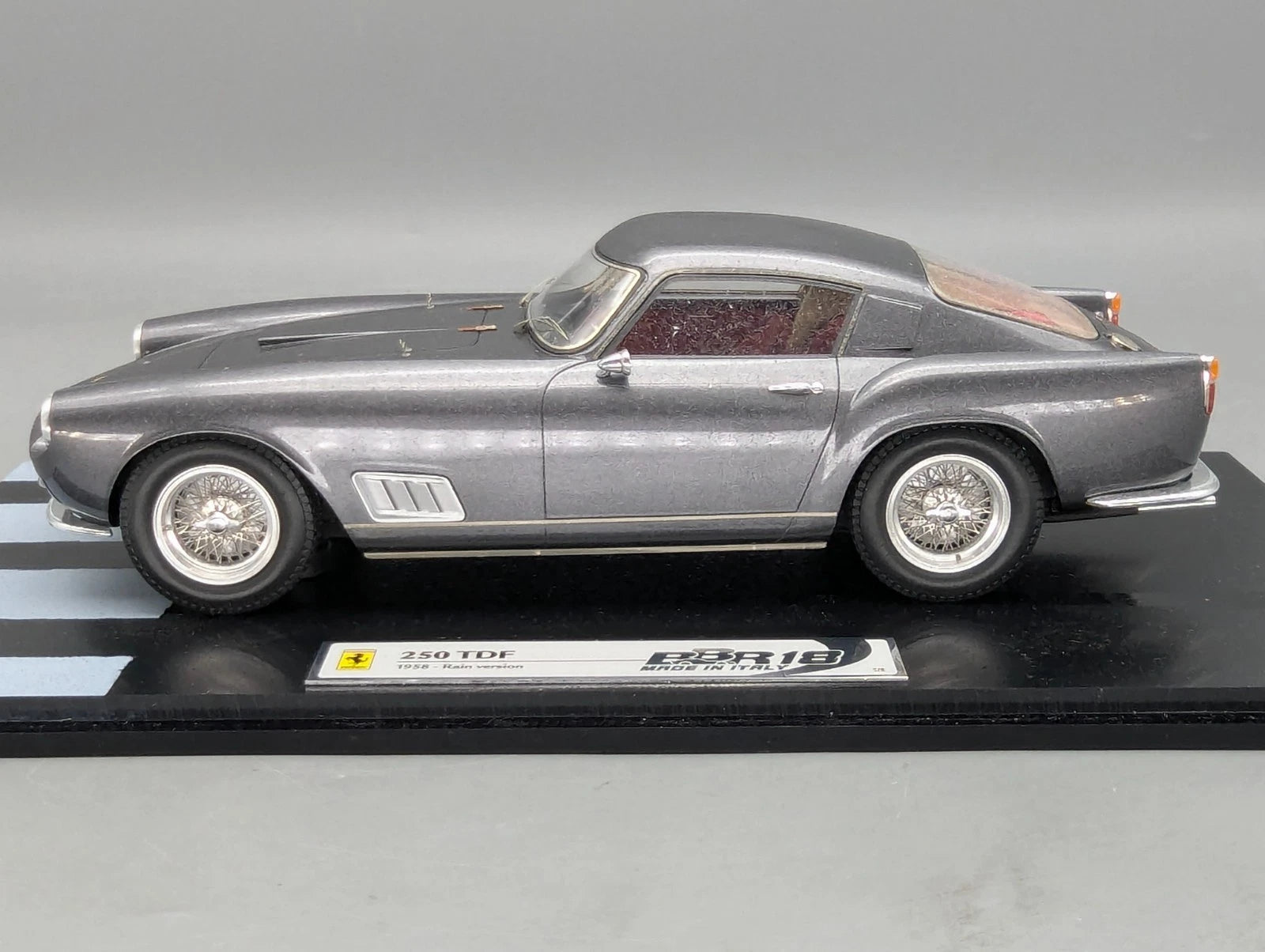 Modellautos 1:18 BBR Ferrari 250 TDF 1958 Rain Version Ltd 01/05 Grigio Fer. OVP