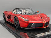 Modellautos 1:12 BBR Ferrari LaFerrari Aperta Met. Red UNIKAT 01/01 Vitrine OVP