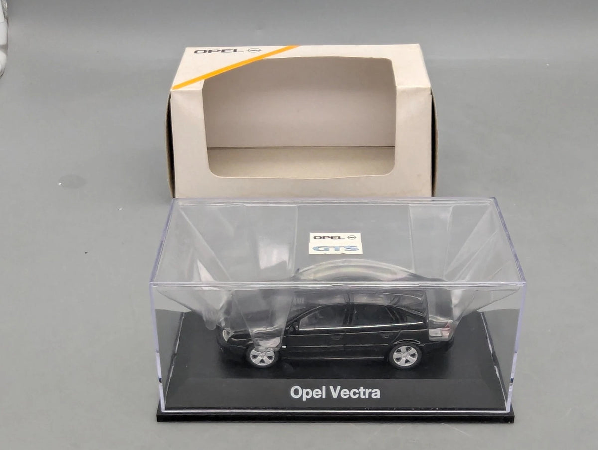 Modellautos 1:43 Schuco Opel Vectra GTS Schwarz mit Dealer OVP