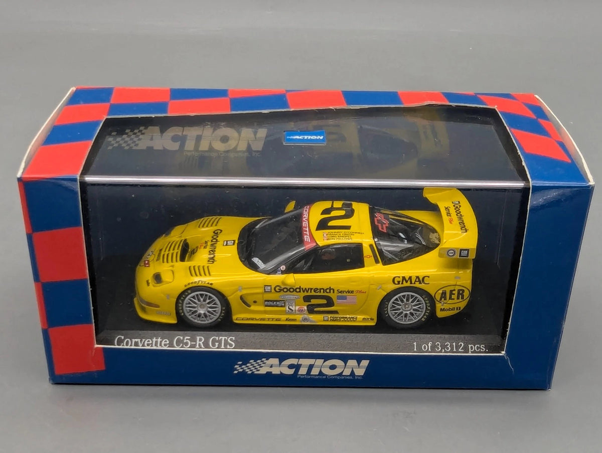 Modellautos 1:43 Action Chevrolet Corvette C5-R GTS 24h Daytona 2001 #2 mit OVP