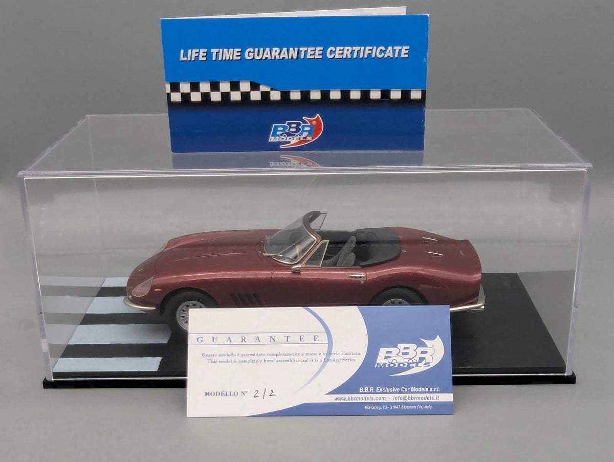 Modellautos 1:18 BBR Ferrari 275 GTS/4 Spider NART 1967 Rain Version 02/02 OVP
